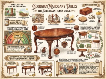 Georgian Mahogany Tables Guide Infographic