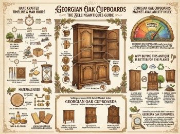 Georgian Oak Cupboards Guide Infographic