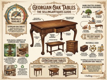 Georgian Oak Tables Guide Infographic