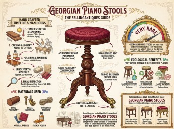 Georgian Piano Stools Guide Infographic