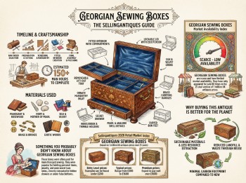 Georgian Sewing Boxes Guide Infographic