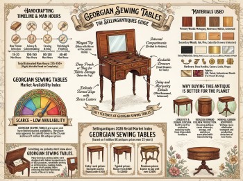 Georgian Sewing Tables Guide Infographic