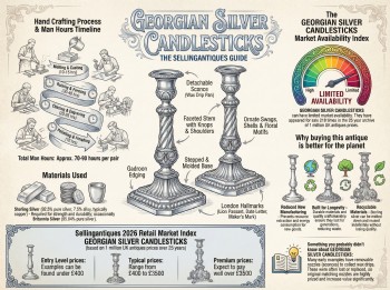 Georgian Silver Candlesticks Guide Infographic