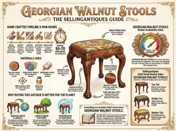 Georgian Walnut Stools Guide Infographic