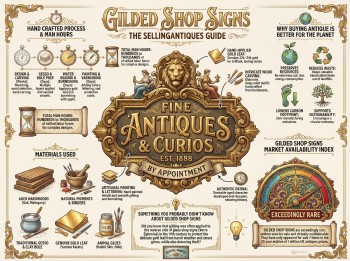 Gilded Shop Signs Guide Infographic
