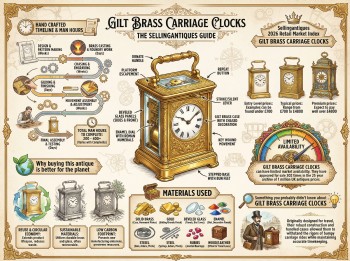 Gilt Brass Carriage Clocks Guide Infographic