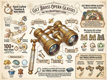 Gilt Brass Opera Glasses Guide Infographic
