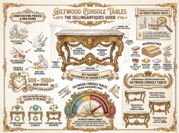 Giltwood Console Tables Guide Infographic
