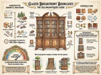 Glazed Breakfront Bookcases Guide Infographic