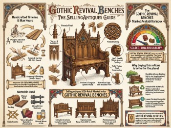 Gothic Revival Benches Guide Infographic