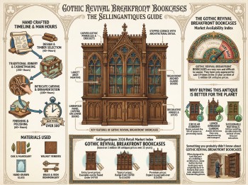 Gothic Revival Breakfront Bookcases Guide Infographic