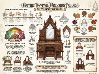 Gothic Revival Dressing Tables Guide Infographic