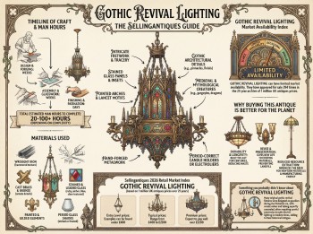 Gothic Revival Lighting Guide Infographic