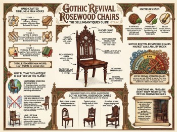 Gothic Revival Rosewood Chairs Guide Infographic