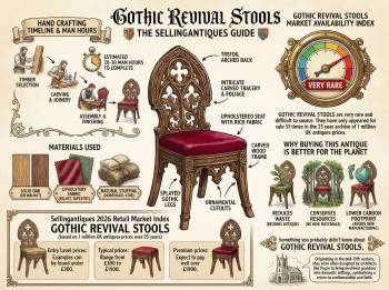 Gothic Revival Stools Guide Infographic