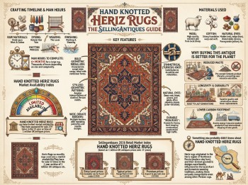 Hand Knotted Heriz Rugs Guide Infographic