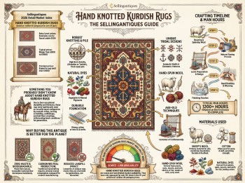 Hand Knotted Kurdish Rugs Guide Infographic