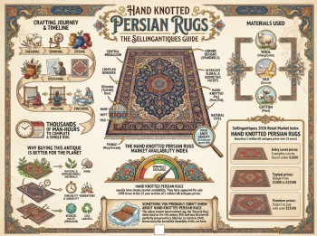 Hand Knotted Persian Rugs Guide Infographic