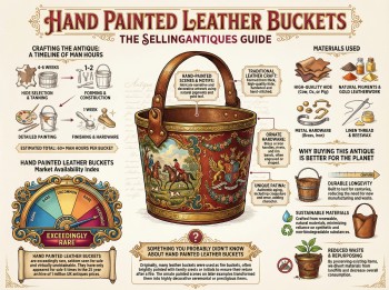 Hand Painted Leather Buckets Guide Infographic