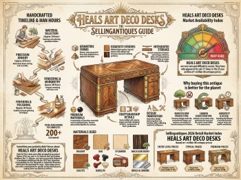 Heals Art Deco Desks Guide Infographic