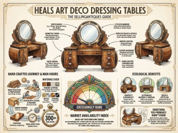 Heals Art Deco Dressing Tables Guide Infographic