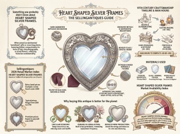 Heart Shaped Silver Frames Guide Infographic