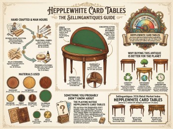 Hepplewhite Card Tables Guide Infographic