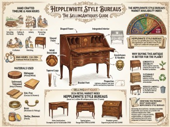 Hepplewhite Style Bureaus Guide Infographic