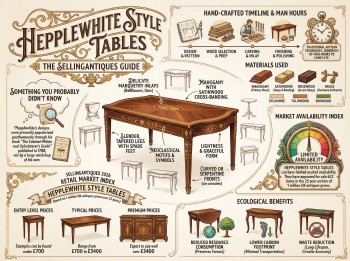 Hepplewhite Style Tables Guide Infographic