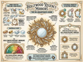 Hollywood Regency Mirrors Guide Infographic