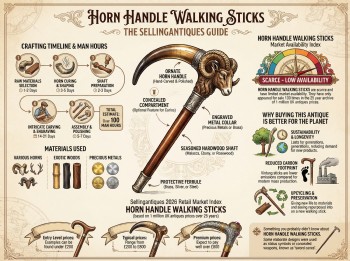 Horn Handle Walking Sticks Guide Infographic