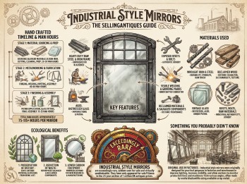 Industrial Style Mirrors Guide Infographic