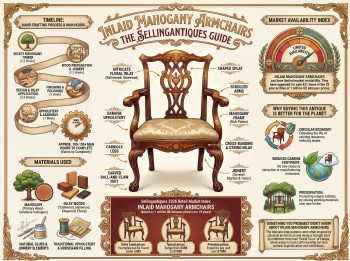 Inlaid Mahogany Armchairs Guide Infographic