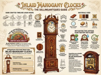 Inlaid Mahogany Clocks Guide Infographic