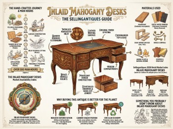 Inlaid Mahogany Desks Guide Infographic