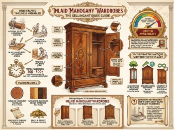 Inlaid Mahogany Wardrobes Guide Infographic