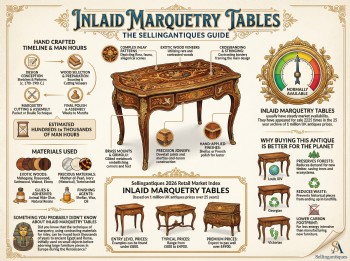 Inlaid Marquetry Tables Guide Infographic