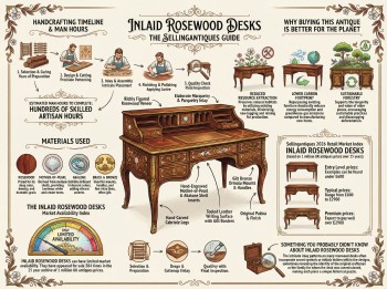 Inlaid Rosewood Desks Guide Infographic