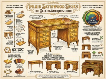 Inlaid Satinwood Desks Guide Infographic