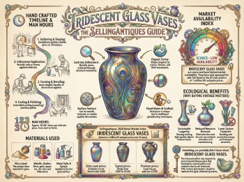 Iridescent Glass Vases Guide Infographic