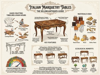 Italian Marquetry Tables Guide Infographic