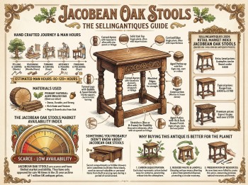 Jacobean Oak Stools Guide Infographic