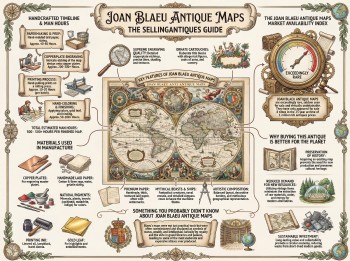 Joan Blaeu Antique Maps Guide Infographic