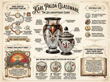 Karl Palda Glassware from 2 Shops