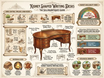 Kidney Shaped Writing Desks Guide Infographic