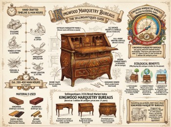 Kingwood Marquetry Bureaus Guide Infographic