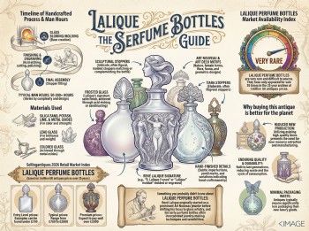 Lalique Perfume Bottles Guide Infographic