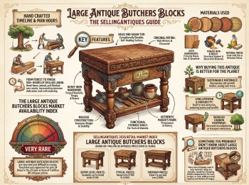 Large Antique Butchers Blocks Guide Infographic