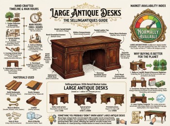 Large Antique Desks Guide Infographic