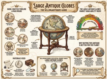Large Antique Globes Guide Infographic